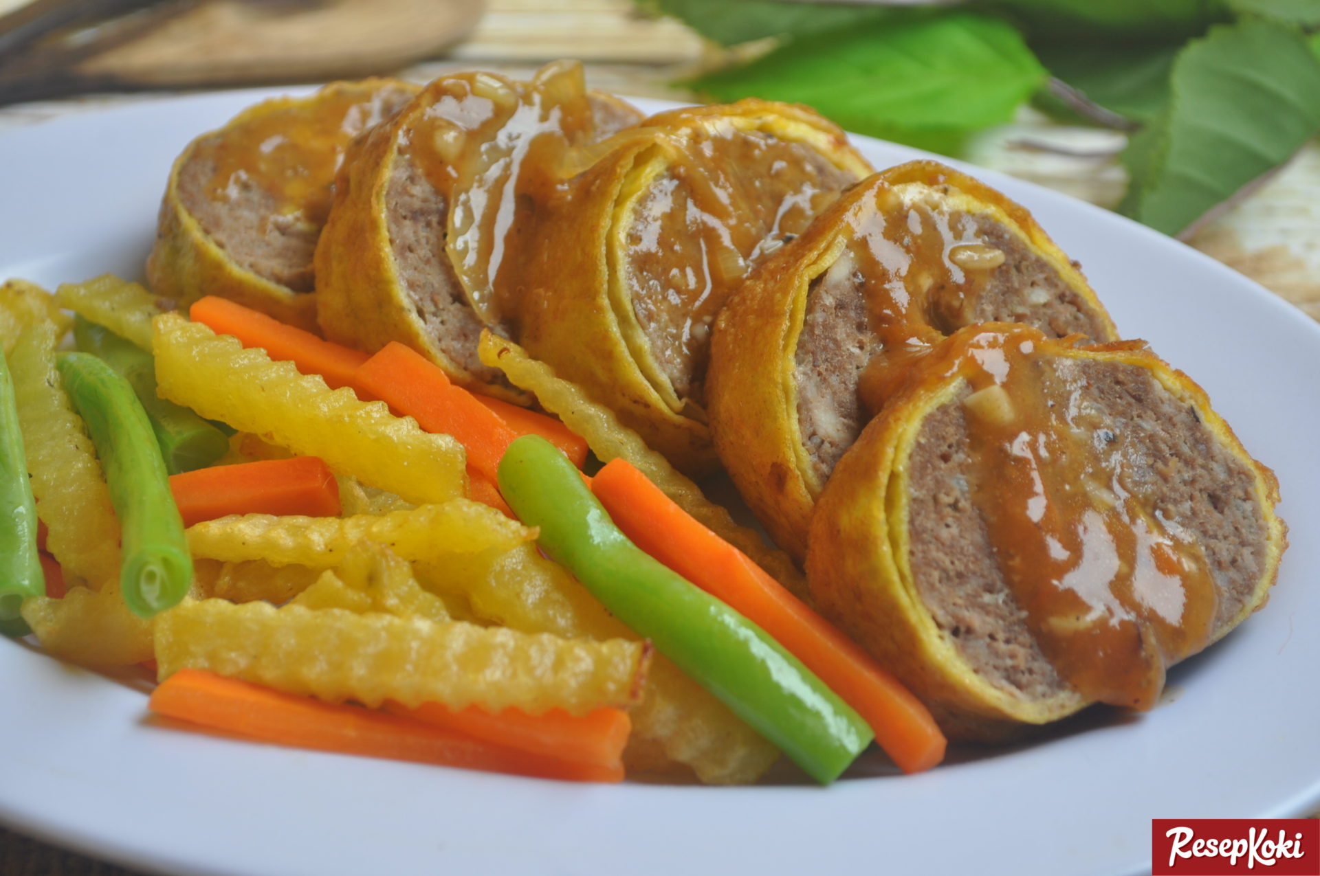 Rolade Daging Sapi Siram Saus Gurih Resep  ResepKoki