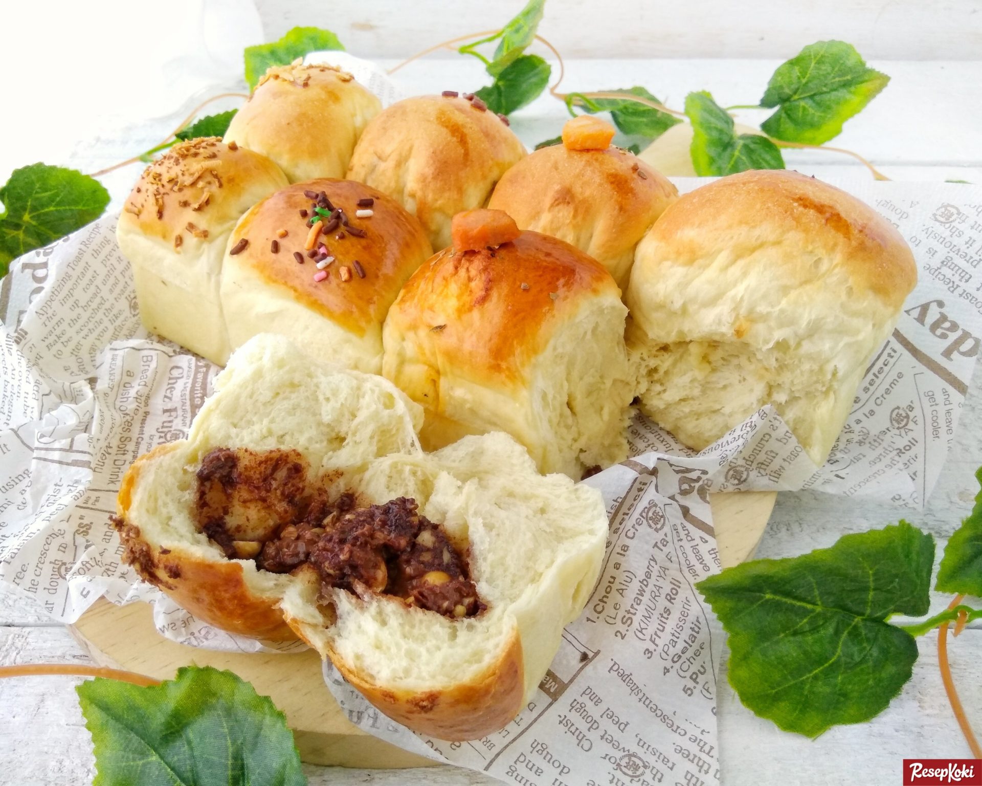 Roti Sobek Empuk dan Praktis Isi Kombinasi - Resep | ResepKoki