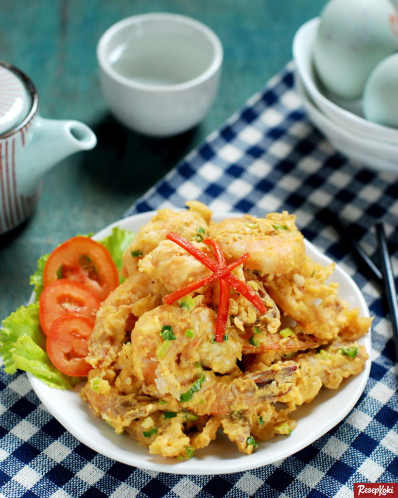 Udang Krispi Masak Telur Asin Istimewa - Resep  ResepKoki