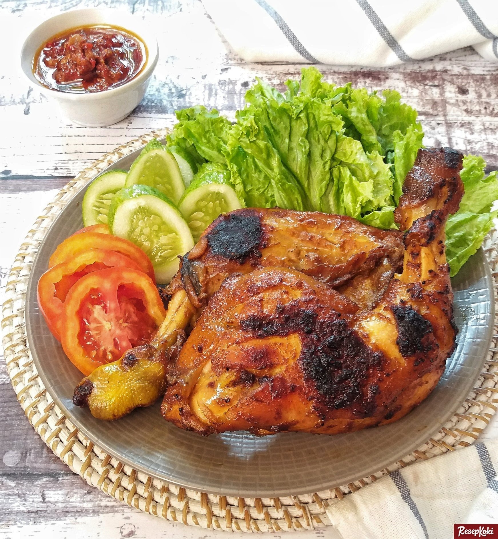 Ayam Bakar Bumbu Bali Pedas Istimewa dan Praktis Resep ResepKoki