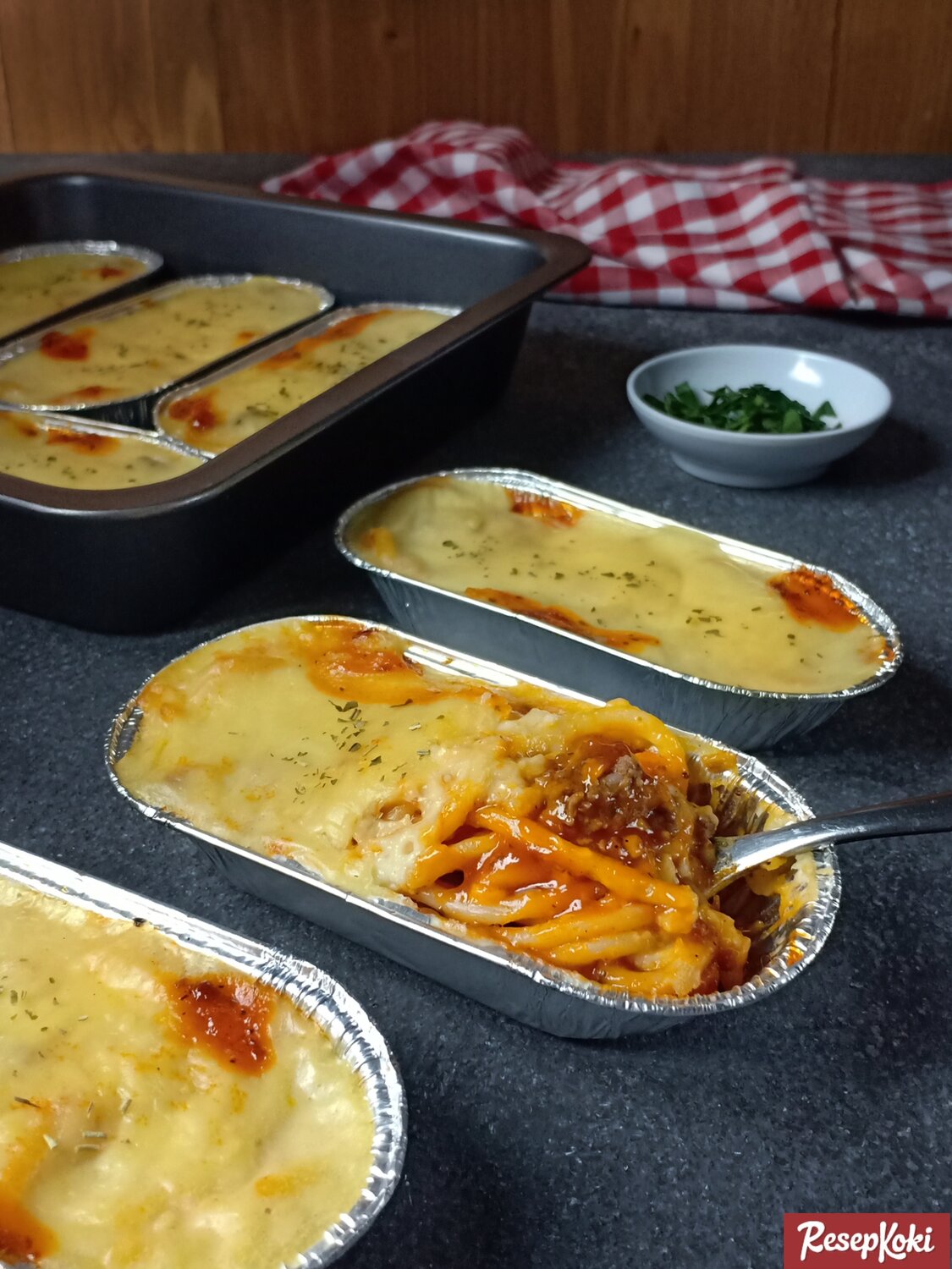 spaghetti brulee mudah